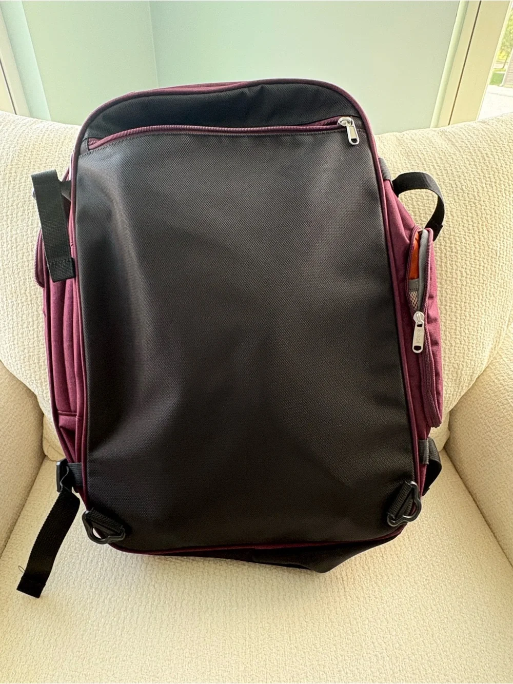 eBags Mother Lode Jr Travel Backpack Carry-On Luggage Burgundy